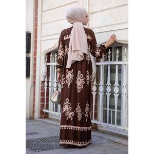 Robe modeste en viscose Irina Marron - Product Image 3