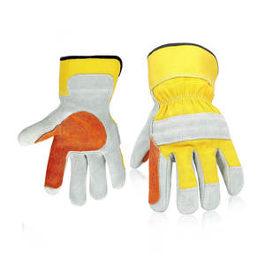 Guantes de trabajo con estilo de calidad superior Nuevo cuero al por mayor Logotipo personalizado impreso para escenas al aire libre - Product Image 5