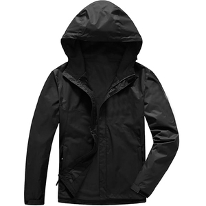 Men's Lightweight Waterproof Nylon Spandex <b>Jacket</b> Windproof Quick Dry Breathable Coating Custom Logo Zipper Nylon <b>Jacket</b> - Product Image 1
