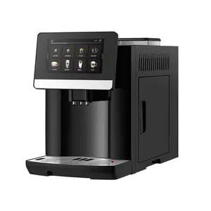 Mesin kopi, pembuat kopi Espresso Multi-funtion Profesional sepenuhnya otomatis 19 BAR hitam S9 listrik ABS mesin kopi Nova 10 cangkir Ltd. 2L