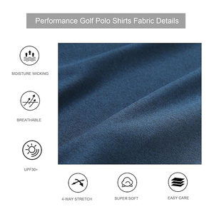 Camisas de golf para hombres premium o más populares para hombres Polo de ajuste seco Camisa con cuello de manga corta con 240 GSM 100% poliéster - Product Image 5