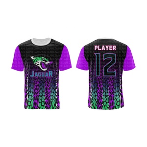 2024 vente en gros unisexe séchage rapide Polyester Jersey OEM Fitness chemises 4D Sublimation léger surdimensionné épaule Football t-shirt - Product Image 5
