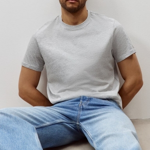 T-shirts en coton pour hommes, vêtements noirs à manches courtes et coupe ample pour hommes - Product Image 5