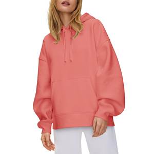 Sudadera con capucha de mujer de alta calidad directa del fabricante, ropa personalizada para invierno con bordado 3D al por mayor - Product Image 1