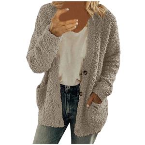 2024 New Top Selling <b>Warm</b> Easy-wearing Comfortable Zip Sherpa <b>Fleece</b> <b>Jacket</b> <b>Women</b> Winter Polyester Custom Winter <b>Fleece</b> <b>Jacket</b> - Product Image 4