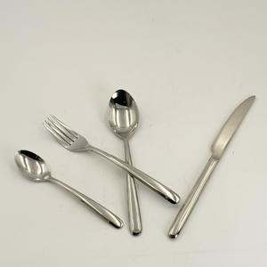 Meilleures ventes de couverts en acier inoxydable 202, couverts de luxe BRILLIANT, design unique, vaisselle polie miroir argentée à l'aviation - Product Image 3