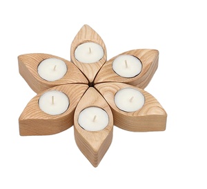 Nouvel arrivage Bougeoir en bois de dernier style Nouveaux bougeoirs pour la décoration de la maison Bougeoir pour la décoration de mariage - Product Image 1