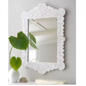 High Quality Stylish round Bone Inlay <b>Wall</b> <b>Mirror</b> for Home <b>Decoration</b> Modern Design by crescent crafts - Product Image 3