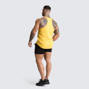 Venta al por mayor verano XL sin mangas con capucha chaleco transpirable algodón compresión estilo Casual culturismo estampado para hombres camiseta sin mangas para hombres - Product Image 2