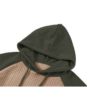 Sweat à capuche décontracté pour homme, streetwear d'hiver, 100% coton, polaire respirant, pull à capuche, logo personnalisé brodé, tissu tissé - Product Image 3