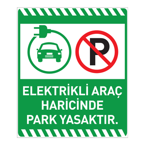 Señal de Advertencia de Seguridad Vial Reflectante para Vehículos Eléctricos - Product Image 1