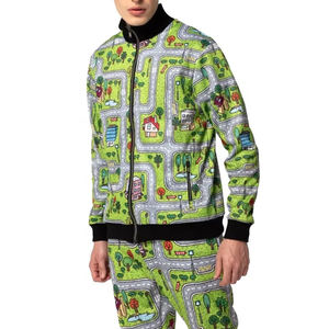 Impression graphique Hommes Survêtement En Gros Conception Personnalisée Sublimation Gym Fitness Ensemble Regular Fit Confortable Coton Survêtements - Product Image 3