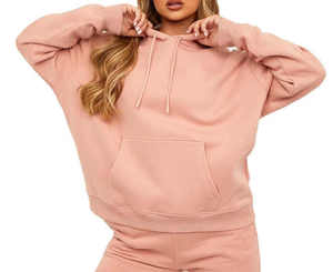 Servicio OEM Sudaderas con Capucha para Mujer, Forradas de Felpa, para Invierno, con Logotipo Frontal, Mezcla de Algodón, Mejor Diseño, Gran Venta - Product Image 3