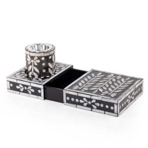 Intricate Floral Mother of Pearl Incense Burner Box Vietnam Handmade Eid Mubarak <b>Gift</b> <b>Islamic</b> Home Accessory MOP Incense Burner - Product Image 5