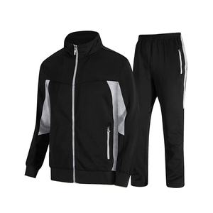 Streetwear Slim Fit Men Tracksuit Adult Size Breathable Cotton Long Sleeve Casual Men Tracksuit Set - Product Image 1