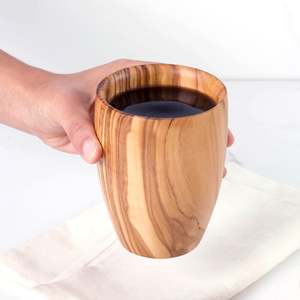 Taza Grande Premium Hecha a Mano de Madera de Olivo - Product Image 4