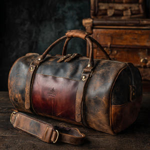 Bolsa de Viaje de Cuero de Gran Capacidad, Bolsa Deportiva Impermeable con Compartimento para Zapatos, Bolsa de Equipaje para Fin de Semana, para Hombre y Mujer - Product Image 4