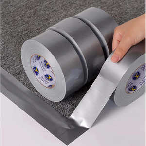 Cinta de Tela Plateada de Alta Resistencia de una Sola Cara, Impermeable, Resistente al Viento, Adhesivo Termofusible Sensible a la Presión, Cinta Engrosada - Product Image 5