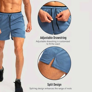 กางเกงขาสั้นกีฬาผู้ชายผ้าโพลีเอสเตอร์ 100% ระบายอากาศได้ดี แห้งเร็ว กันน้ำ ไซส์ใหญ่  แบบลำลอง ยืดหยุ่นได้ เหมาะสำหรับออกกำลังกาย เป็นมิตรต่อสิ่งแวดล้อม - Product Image 4