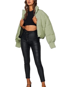 Wholesale Coated Spring Hooded Puffer <b>Jacket</b> Unisex Plus Size Plain Customized Logo Street Wear Breathable <b>Long</b> - Product Image 2