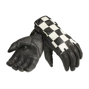 El mejor guante de carreras de cuero para todas las estaciones para motocicleta, ciclismo, deportes al aire libre, guantes de fibra de carbono compatibles con pantalla táctil para motocicleta - Product Image 1