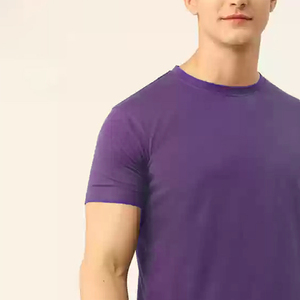 T-shirt Homme Coupe Ajustée Couleurs Vives 180gsm Coton Premium Vêtements OEM Vente en Gros Pour Tenue Décontractée Mode Commerce de Détail Personnalisé - Product Image 5