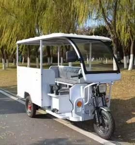 Triciclo Eléctrico de Pasajeros de 3 Ruedas 2025 con Toldo, Carrocería Abierta, Voltaje de 60v para Adultos - Product Image 6