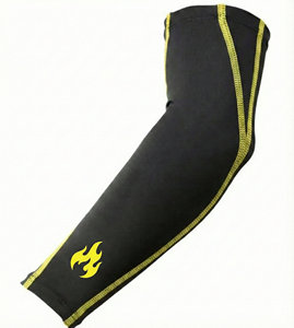 Mangas de compresión deportivas profesionales personalizadas, transpirables, con protección UV, para correr, entrenar, soporte muscular, suministro al por mayor. - Product Image 3