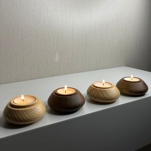 Bougeoir en bois personnalisé Bougies parfumées Home Decor Privé Bougies parfumées Fait à la main luxe décoration de mariage en céramique - Product Image 4