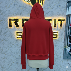 Sweat à capuche unisexe en molleton 100% coton de qualité professionnelle, avec fermeture éclair et impression en relief, prix d'usine abordable - Product Image 4