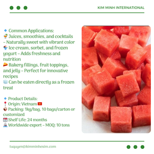 Alta calidad LQF congelado Natural dulce sandía 10kgs/cartón suministro de exportación a granel - Product Image 4