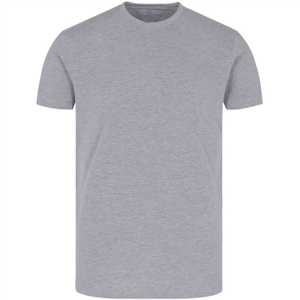 Conjunto de pijama de camiseta gris liso | Conjunto de salón tejido de algodón 100% | Ropa de dormir de media manga suave y transpirable con camiseta y pantalones con cuello redondo - Product Image 2