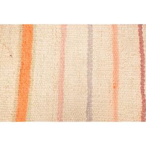 Tapis turc vintage 2,9x10,3 pieds, tapis persan en laine blanche Kilim - Product Image 5