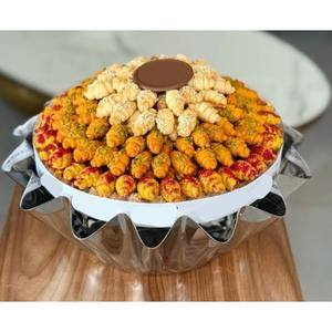 Greatest Quality Silver Metal Chocolate Bowl Dessert Display <b>Sweet</b> Serving Platters For Weddings And Events Factory Price - Product Image 1