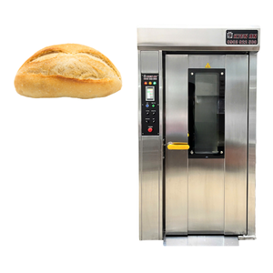 Four rotatif à 16 plateaux de qualité supérieure PE & Four électrique à palettes en bois avec chaîne de production de pain Altuntop Trolley Made In Vietnam - Product Image 1