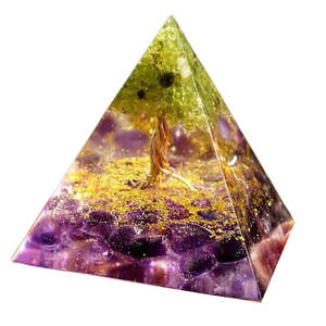 Amethyst <b>orgone</b> <b>pyramid</b> High Quality Orgonite <b>Pyramid</b> For Meditation Healing - Product Image 1