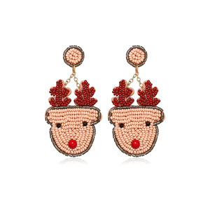 Chapado en oro Navidad DIY accesorios de joyería pequeños pendientes colgantes pulsera muñeco de nieve campana Santa Claus goteo diseño de aleación - Product Image 3