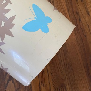 Metal <b>waste</b> <b>bin</b> With Beautiful Digital Printing with Brass Feet. - Product Image 6