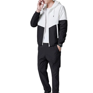 Chaqueta cortavientos Unisex Formal recubierta de alta calidad, conjunto de pantalón con cremallera, chándal para correr, gimnasio, correr, deportes, ropa deportiva - Product Image 4