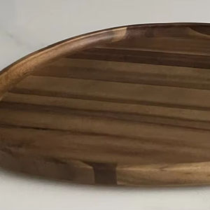 Acacia <b>Large</b> Canarium shape serving <b>tray</b> - Product Image 1