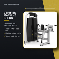 Máquina de Ejercicios para la Parte Superior de la Espalda con Peso de 100 kg, Equipo de Gimnasio para Fortalecimiento Muscular