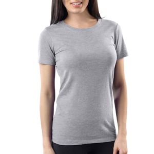 Venta al por mayor de alta calidad de las mujeres Casual media manga camiseta patrón personalizado sólido de talla grande hecho de algodón de gran tamaño de impresión diseño del logotipo - Product Image 6