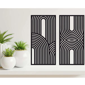 Producto de decoración de pared MDF diseño de corte por láser tablero de madera para compromiso de boda decoración de pared trasera a los precios más bajos - Product Image 5