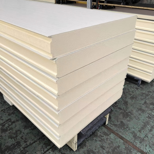 Panel Sándwich de Poliuretano Aislante Acústico de 50/100/120/150/200 mm, Panel Sándwich de Espuma de Poliuretano PU/PIR/<span class=keywords><strong>PUR</strong></span>/EPS para Pared - Product Image 3