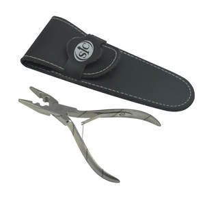 Kit de herramientas de extensión de cabello de acero inoxidable plateado de alta calidad Alicates multifunción de 2 orificios con gancho de ganchillo - Product Image 5