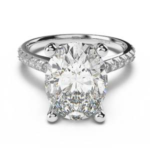 แหวนแต่งงานคาลิสต้าประดับเวียดนาม10K สีขาวทองคลาสสิก - Product Image 1