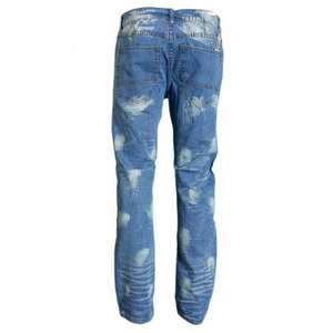 Pantalones Vaqueros de Mezclilla de Secado Rápido con Lavado Ácido, Estilo Urbano, Rectos, Rotos y Desgastados, de la Mejor Calidad - Product Image 2