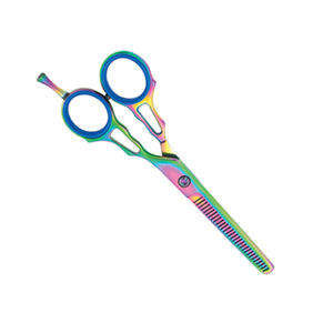 Titanium Rainbow Color <b>Hair</b> Thinning <b>Scissors</b> 5.5 Inches Professional Use <b>Hair</b> <b>Thinner</b> Shears For Beauty - Product Image 2