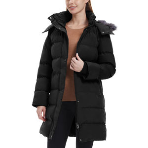 Chaqueta Parkas de invierno para mujer, cuello de piel sintética, acolchado grueso, ajuste holgado, nuevo patrón estampado de algodón, chaquetas con bolsillos recubiertos para mujer - Product Image 5