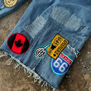 <b>Mens</b> High Street Casual Sports <b>Shorts</b> Custom Patch Embroidery Logo Breathable <b>Knee</b> <b>Length</b> Athletic Training OEM Service - Product Image 2